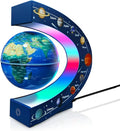 Magnetic Levitating Floating Globe with LED Lights, Cool Gadgets C Frame Globe Lamp for Men Father Husbands Boys Girls and Kids, Nine planetary solar systems Cool Tech Gift