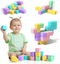 1.34 inch Magnetic Blocks for Toddlers 1-3,4-8 Large Macaron Magnet Building Cubes for Kids Ages 3-5 Stem Preschool Stack Construction Educational Toys for 3+ Years Old Boys Girls