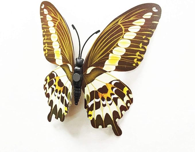 Mixed of 12PCS 3D Pink Butterfly Wall Stickers Decor Art Decorations¡­ (2*Colorful)