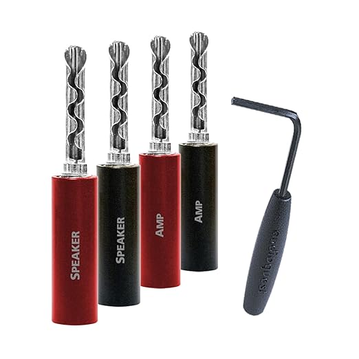 AudioQuest 1000 Series Multi-Spade Silver Set of 4 Connectors