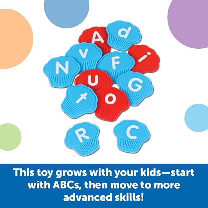 Learning Resources Mini Muffin Phonics Activity Set, Preschool Toys, Preschool Learning Activities, Play Food, Kindergarten Toys, Ages 4+,70 Pieces