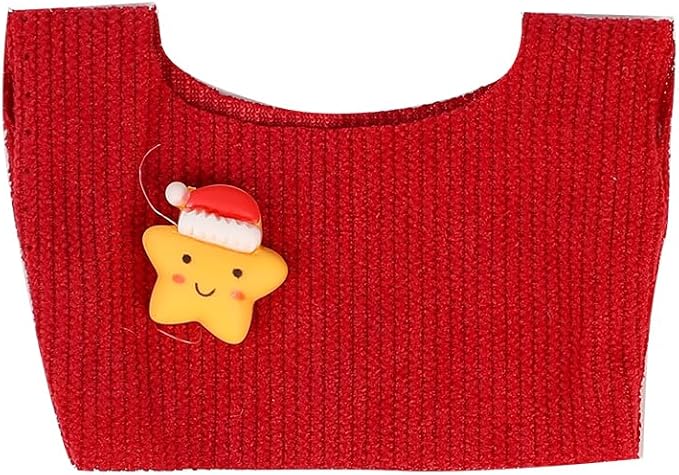 Doll Clothes for Labubu(NO Doll), for 17/15cm Plush Dolls, Clothing Suit Toy Figurine Outfit Set Dress Up with Kawaii Style Accessories, Skirt or Overall and Cute Hat or Headwear (SD8)