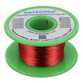 BNTECHGO 34 AWG Magnet Wire - Enameled Copper Wire - Enameled Magnet Winding Wire - 4 oz - 0.0063" Diameter 1 Spool Coil Red Temperature Rating 155℃ Widely Used for Transformers Inductors