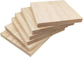 6PCS Unfinished Wood Square Blocks for Crafts, 6x6x0.6in Blank Wooden Squares Pine Wood Boards for Wood Carving,DIY Wood Coasters,Painting & Burning