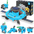 STEM Projects for Kids Ages 8-12 Solar Robot Kit 6-in-1 Space Toys for 10-Year-Old Boy Girl Gift Building Toys Science Kits Christmas Birthday Gifts for 8 9 10 11 12 Year Old, Blue