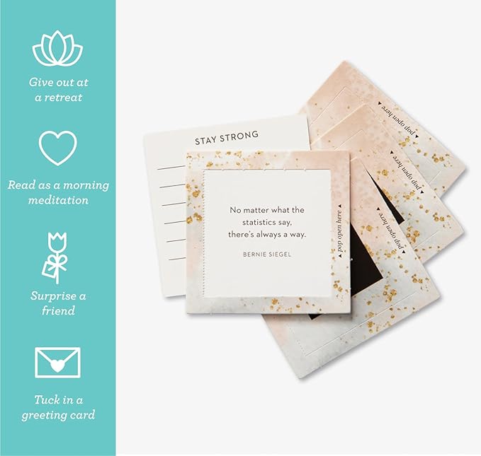 Compendium ThoughtFulls Pop-Open Cards — 2-Pack of Be Strong, Hope — 60 Pop-Open Cards, Each with a Different Message Inside