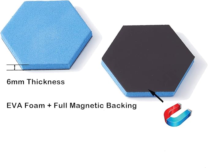 ZazzyKid Kids Magnetic Pattern Blocks Set: 216 PCS Geometric Shape Puzzles Tangram - STEM