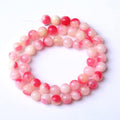 12MM 32PCS Pink Tourmaline Jade Stone Beads for Jewelry Making DIY Bracelet Necklace 15"