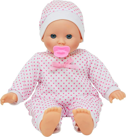 14 inch Soft Body Caucasian Baby Doll - Newborn Dolls for Girls with Doll Pacifier