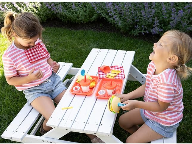 Fat Brain Toys Pretendables Burger & Fries - Imaginative Play Food Set for Ages 3 to 7