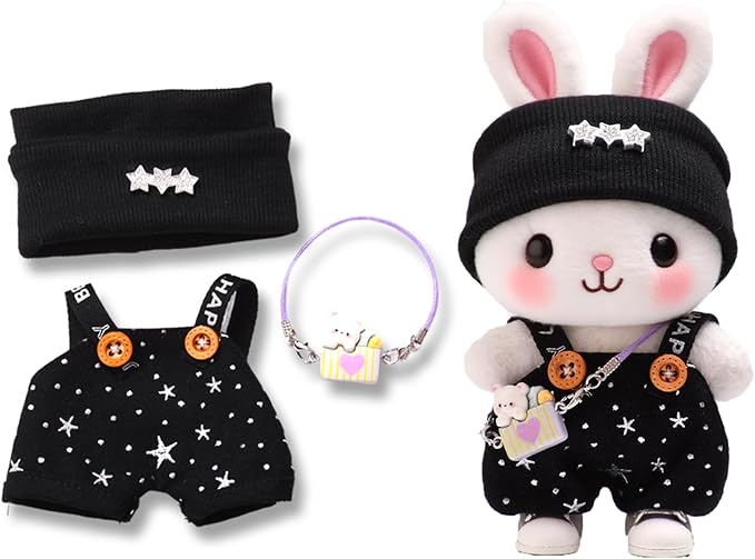 17cm Doll Clothes Set & Outfit Set for 17cm Dolls - Premium Fashion Dresses with Accessories, Luxury Chic Doll Clothing & Style Bundle,Just Clothes (Style-16)