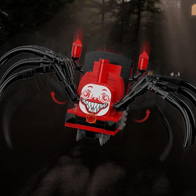 Charles Chooo Chooo Building Toy Set,259Pieces Horror Game Spider-Train Monster Building Blocks, Charles Train with Spider Figure Model Building Kit for Gaming Fans (Spider Train Monster)