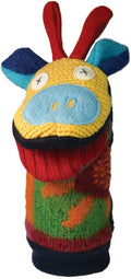 Cate & Levi - Hand Puppet - Premium Reclaimed Wool - Handmade in Canada - Machine Washable (Giraffe)