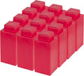 EverBlock 3" x 3" Single Life-Size Plastic Modular Bulk Pack | Giant Building Blocks | Easy to Connect & Reuse | Indoor & Outdoor Use | Build Displays & Structures | Red