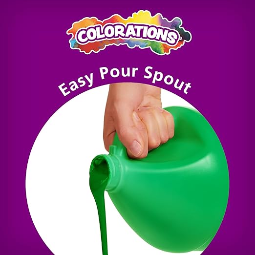 Colorations Paraben-Free Simply Washable Tempera Paint for Kids - 1/2 Gallon Value Size, Vibrant Yellow. Non-Toxic and Made in The USA