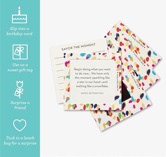 Compendium ThoughtFulls Pop-Open Cards — 2-Pack of Shine, Be Happy — 60 Pop-Open Cards, Each with a Different Message Inside