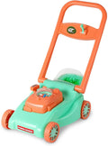 Kids Lawn Mower with Realistic Grass-Cutting Action and Sounds – No Batteries Required | Fun Outdoor Push Toy, Birthday Gift & Halloween Present for 3, 4, 5, 6, 7, 8 Year Old Boys and Girls (Green)