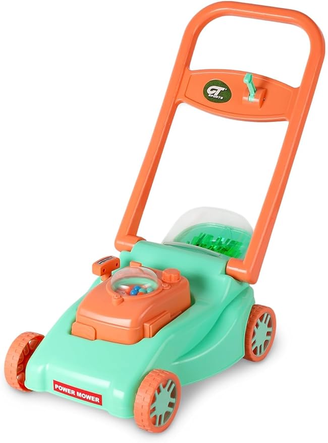 Kids Lawn Mower with Realistic Grass-Cutting Action and Sounds – No Batteries Required | Fun Outdoor Push Toy, Birthday Gift & Halloween Present for 3, 4, 5, 6, 7, 8 Year Old Boys and Girls (Green)