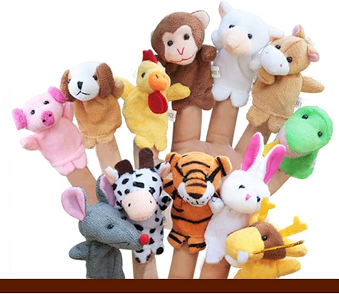 Sealive Finger Puppets for Toddlers 1-3, Baby & Toddler Finger Puppets, Soft Plush Animal Toys for Storytelling, Educational Toy Set for Boys & Girls, Great for Home, School, Parties & Travel