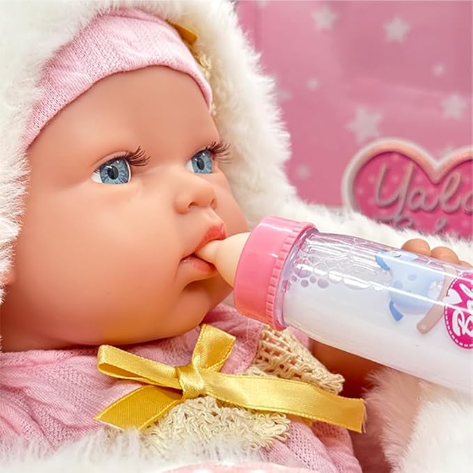 Baby Doll with Accessories Soft Blanket 12 Inch Baby Dolls for Toddlers 1-3-5 Years Old Girl Gifts Playset Toy