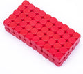22MM Rounded Blank Six Sided Dice Lianshi Teaching Created Sesources Game Teaching Plastic Cubes Four Colors Choosable (100Pcs, Red)