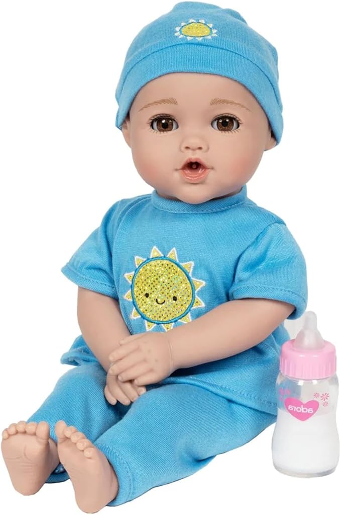 Adora NurtureTime Interactive Baby Doll, Clothes, & Accessories Set - Blue Boy