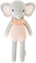 cuddle + kind Eloise The Elephant Little 13" Hand-Knit Doll – 1 Doll = 10 Meals, Fair Trade, Heirloom Quality, Handcrafted in Peru, 100% Cotton Yarn