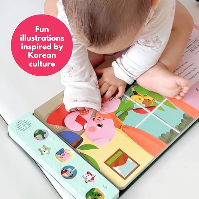 I Love to Sing in Korean: Animal Songs, Press and Play Interactive Song Book, Korean Books for Toddlers, Korean Baby Books (Animal Songs)