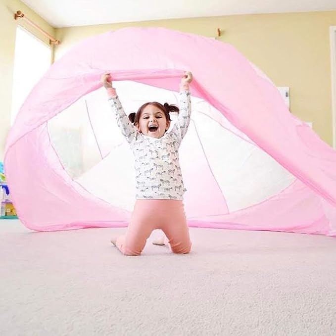 The Original Patented AirFort - Build A Fort in 30 Seconds, Inflatable Fort for Kids, Play Tent for 3-14 Years, A Playhouse Where Imagination Runs Wild, Fan not Included (Pretty in Pink)