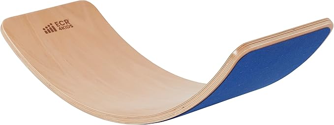 ECR4Kids Balance Board with Felt Base, Montessori Toy, Blue