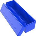 Plastic Coin Slab Storage Box – 20-Slot Coin Holder Organizer Case Fits for PCGS NGC PMG PCCB Slabs, Secure Coin Collection Box for Collectors, Home, Office, Bank Use (Box Only, Blue)