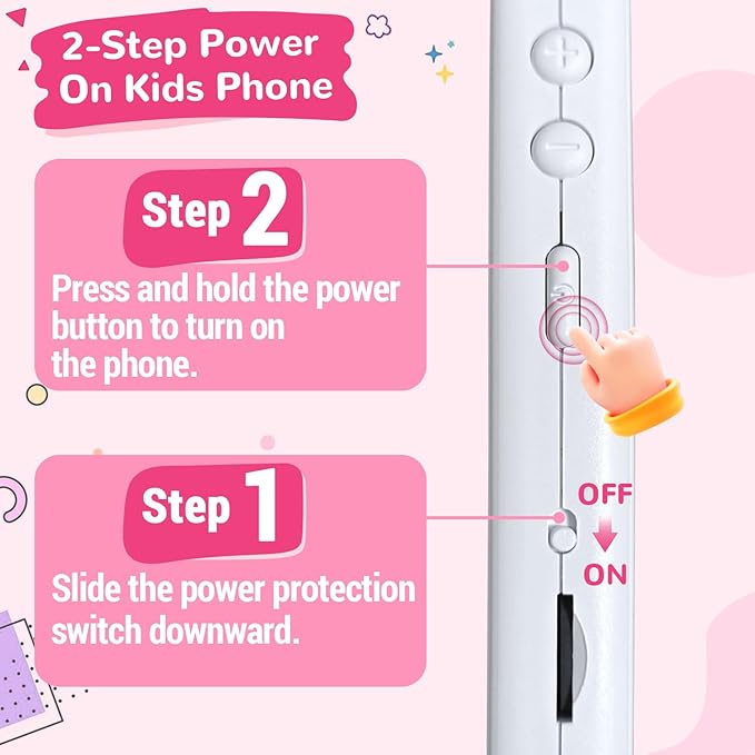Lapare Kids Toy Smartphone, Birthday Gifts for Girls 3 4 5 6 7 8 Years Old, Unicorn Toddler Play Phone with Camera, Educational Games, MP3 Music