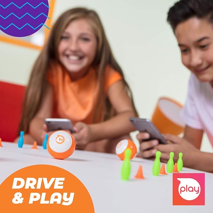 Sphero Mini (Red) - Coding Robot Ball - Educational Coding and Gaming for Kids and Teens - Bluetooth Connectivity - Interactive and Fun Learning Experience for Ages 8+