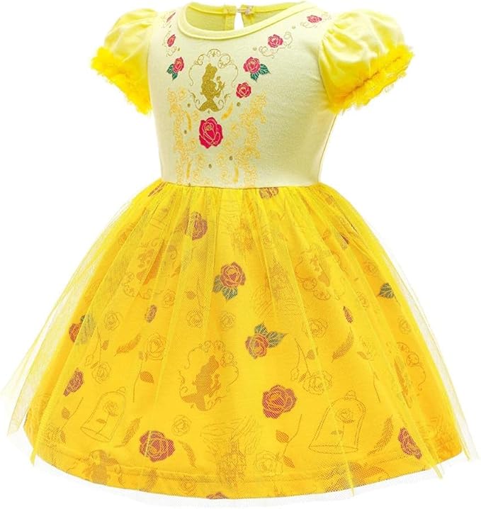 Dressy Daisy Princess Dress Up Clothes Halloween Fancy Party Tulle Skirt Summer Outfit for Baby & Toddler Girls