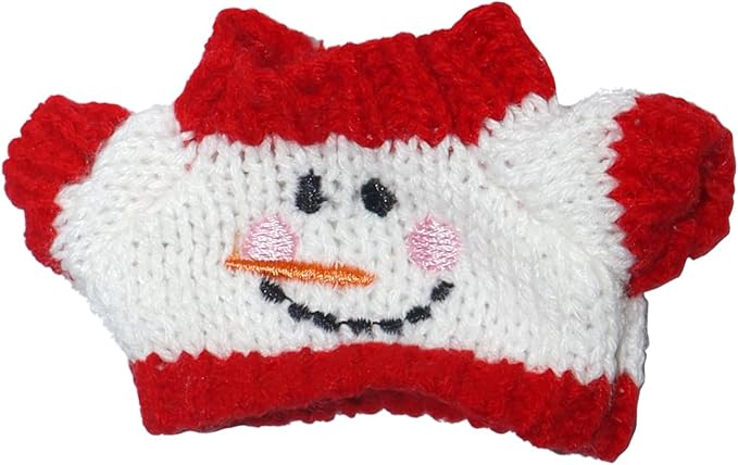 17cm Doll Clothes Christmas Accessories Outfit for 17cm Dolls (NO Doll)(Sweater+Christmas Hat/Scarf)