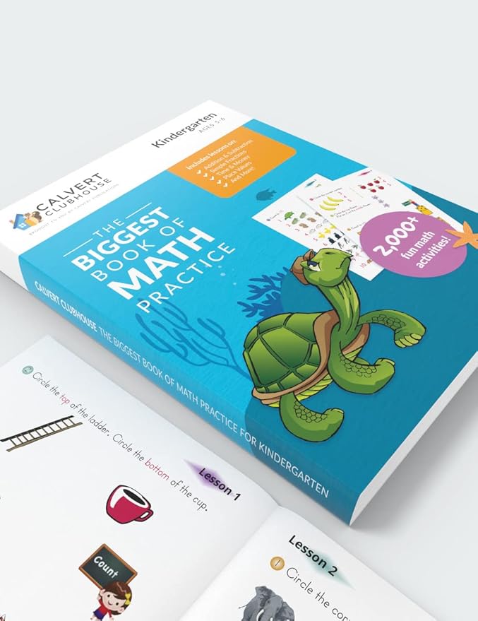 Calvert Kindergarten Starter Kit and Clubhouse Biggest Book of Math Practice