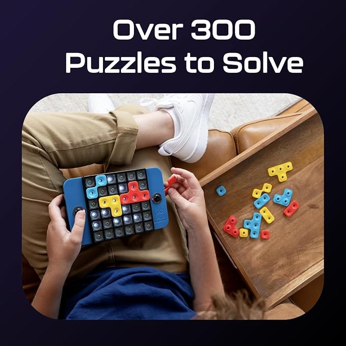 Brainwright - Puzzle Bright - Interactive Light-Up Brain Teaser with 300+ Challenges