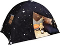 Sumbababy Large Teepee Tent for Kids: with Star Lights - Tent for Toddler Indoor Kids Teepee Tent for Boys & Girls - Toddler Play Tent Inside Canopy Bed for Playroom Gift Toys (Black Galaxy)