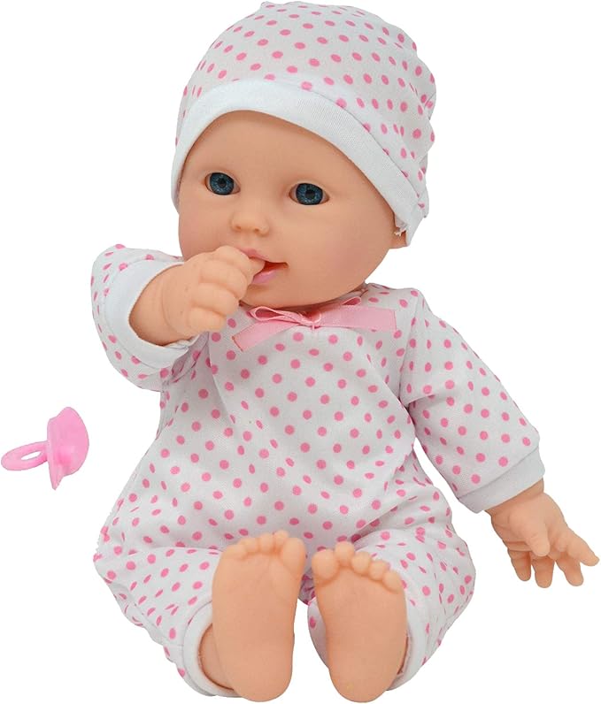 11 inch Soft Body Boy Baby Doll in Gift Box - Doll Pacifier Included -Toy Dolls for Boys and Toddlers (Caucasian)