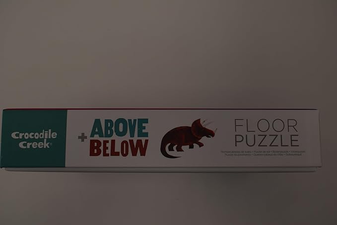 Crocodile Creek Above + Below 48-Piece Jigsaw Floor Puzzle - Fun Floor Puzzles for Kids Ages 4-8 - Dinosaur World - 27 x 20 inches Finished