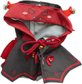 Doll Clothes for 17cm Figures,Little Devil Costume Set with Hooded Cloak and Wings, Black and red