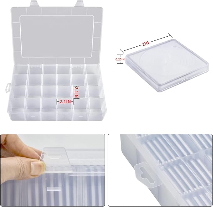 Coin Capsules 46mm with Foam Gasket and Plastic Storage Organizer Box, 6 Sizes (20/25/27/30/38/46 mm) Coins Collector Case Holder for Collection Supplies-168 Pieces