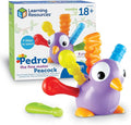 Learning Resources Pedro the Fine Motor Peacock ,Toddler Learning Toys, Montessori Toys, Develops Fine Motor Skills, Toddler Toys, Ages 18+ Months ,6 pieces