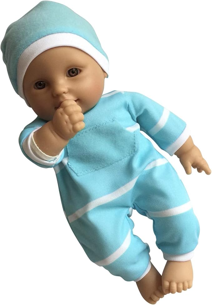 The New York Doll Collection 11 inch Soft Body Baby Doll in Gift Box - 11" Doll Toy for Kids, Boys, Girls and Toddlers - Baby Doll Pacifier Accessory Included
