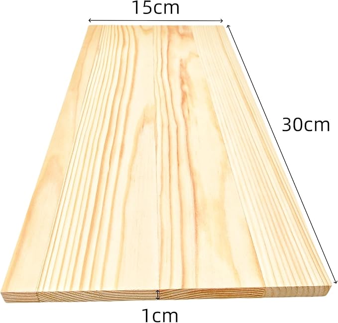 3PCS Rectangle Wood Boards Unfinished Wood Blocks for Crafting, 11.8x5.9x0.4in Blank Whittling Wooden Blocks for Wood Carving,Painting & Burning
