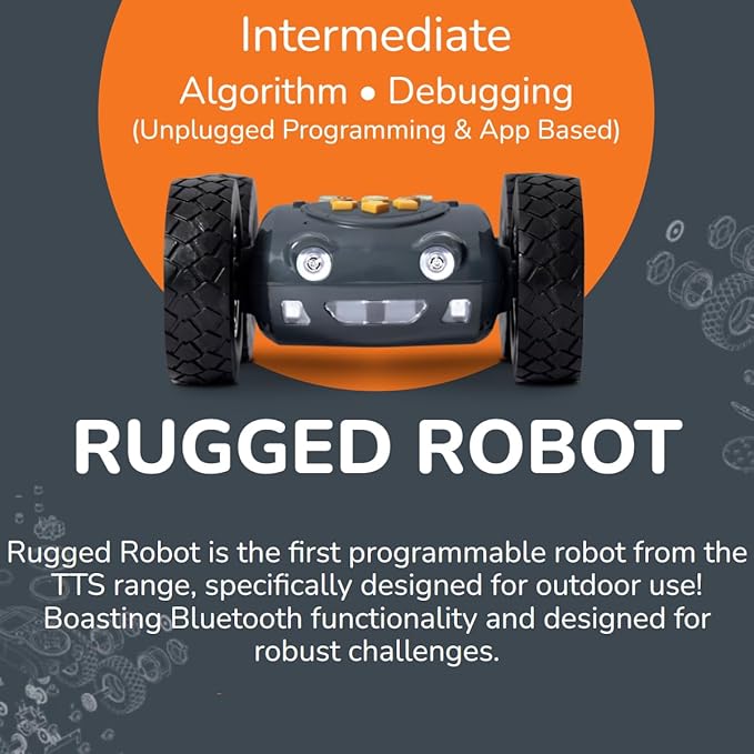 Generic TTS Programming Journey STEAM Programmable Robots Bundle - Glow & Go Bot, Bee-Bot, Blue-Bot, Tuff-Bot The Rugged Robot, Loti-Bot and Oti-Bot Coding Robots for Early Years to 12+ Years