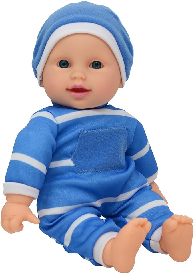 The New York Doll Collection 11 inch Soft Body Baby Doll in Gift Box - 11" Baby Doll Toy for Kids, Boys, Girls and Toddlers - Baby Doll Pacifier Accessory Included