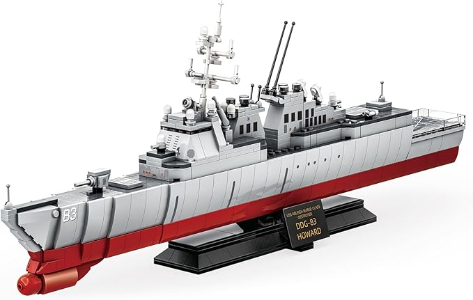 Navy Destroyer Building Set, A Gift Compatible with Lego Sets for Boys 8-14 & Adults, Perfect for Military Enthusiasts and Builders Alike (600pcs)