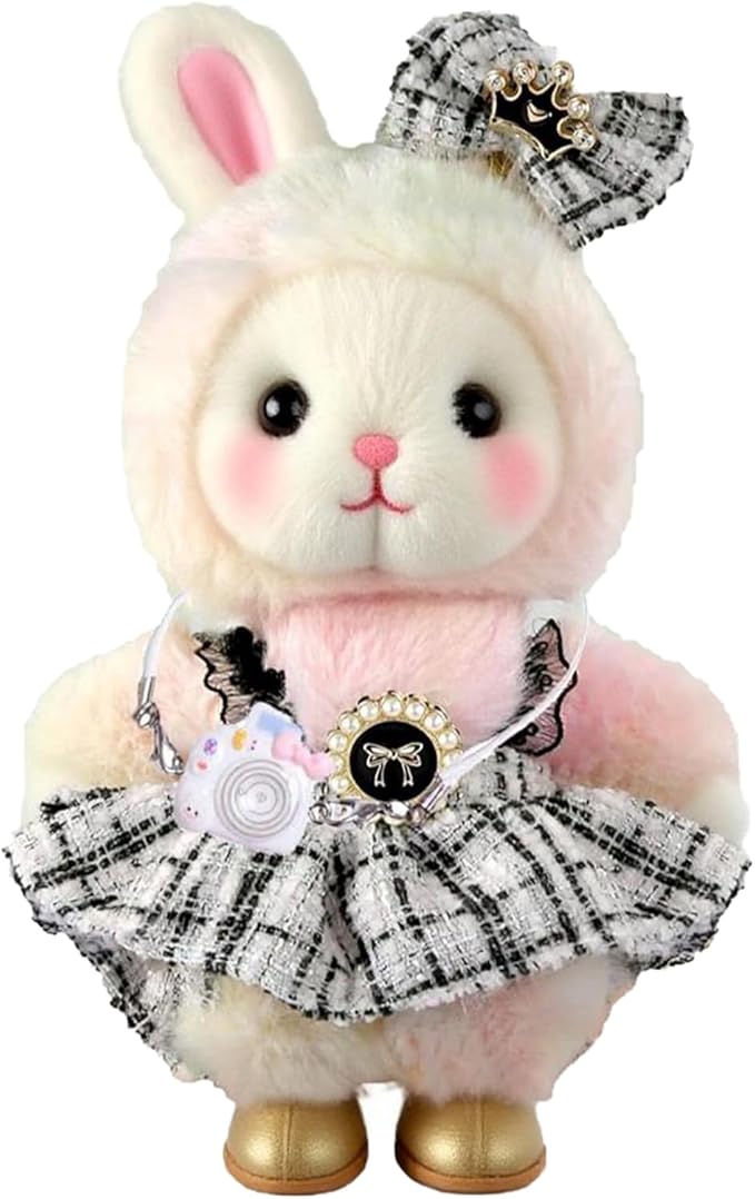 Clothes for 17cm Doll,Outfit for Doll,Dress and Hairpin Set for Dolls Dress Up,Accessories for 17cm Dolls (Style-B)