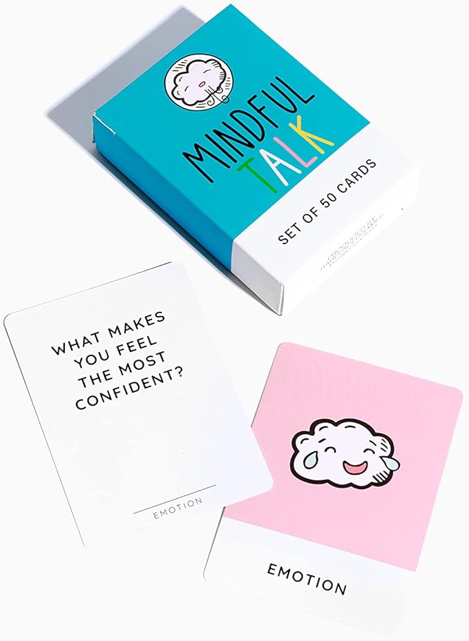 The School of Mindfulness- Mindfulness Game for Kids: Mindful Talk Cards for Children and Parents- for Authentic and Meaningful Conversations…